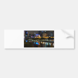 Der atemberaubende Yarra und MelbourneSkyline Autoaufkleber