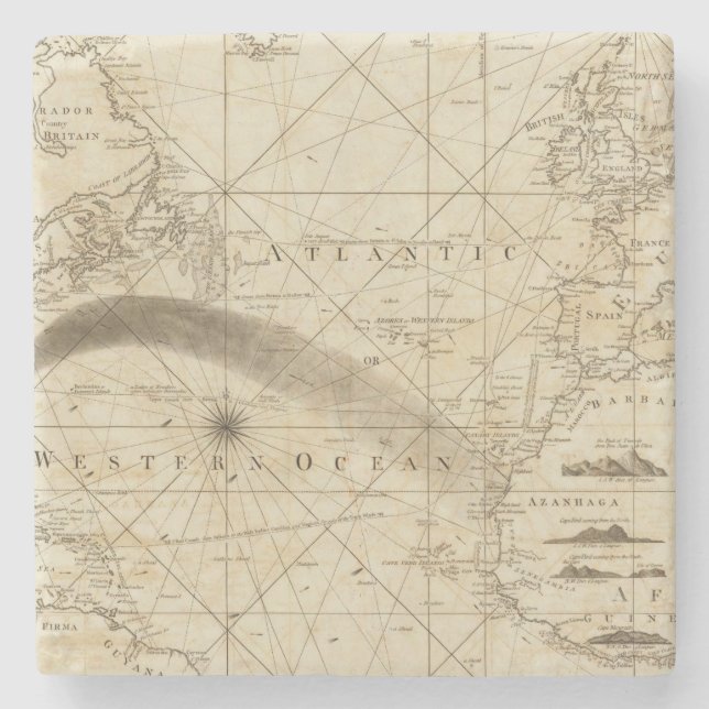 Der Atlantik Steinuntersetzer (Vorderseite)