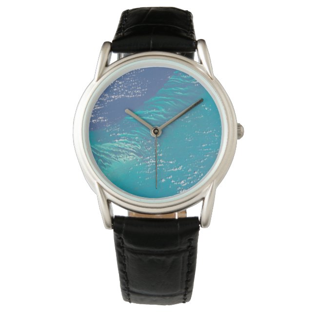 Der Atlantik vor der Küste der Bahamas Armbanduhr (Vorderseite)