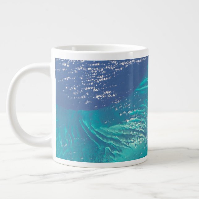Der Atlantik vor der Küste der Bahamas Jumbo-Tasse (Links)
