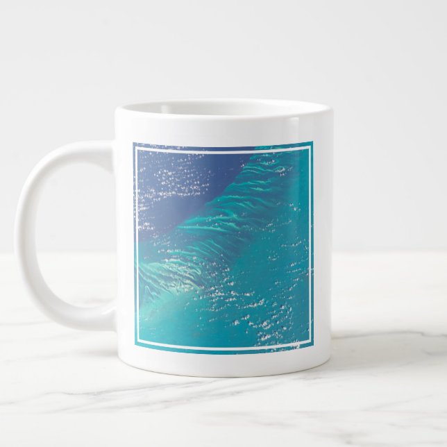 Der Atlantik vor der Küste der Bahamas Jumbo-Tasse (Links)