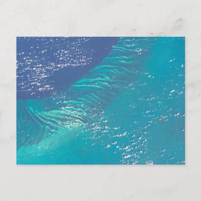 Der Atlantik vor der Küste der Bahamas Postkarte (Vorderseite)