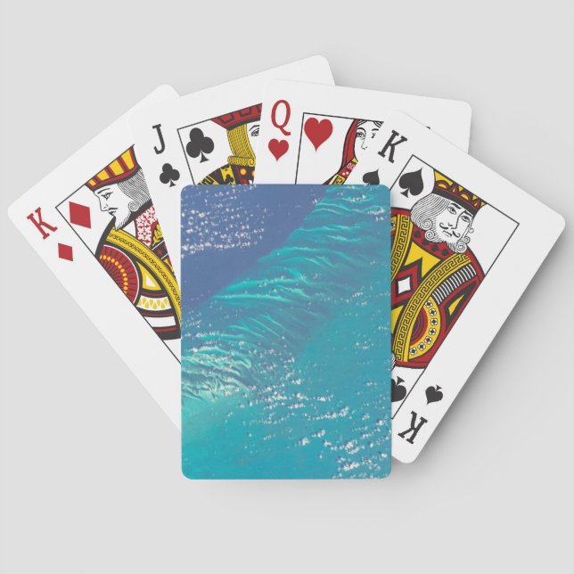 Der Atlantik vor der Küste der Bahamas Spielkarten (Rückseite)