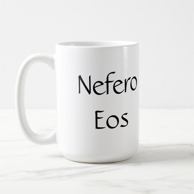 Der Atlantis-Gral - Nefero EOS-Tasse Kaffeetasse (Links)