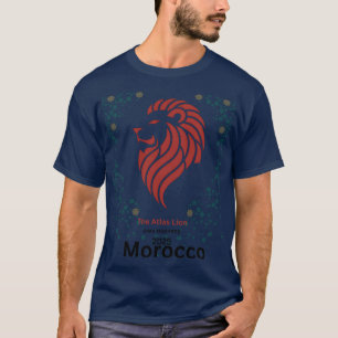 Der Atlantische Löwe Marokko 2025 Zellige-Design T-Shirt