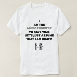 Der Audio Engineer hat immer die richtige Lichtvor T-Shirt