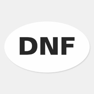 Der Aufkleber für den Fall, dass Sie das Rennen ni