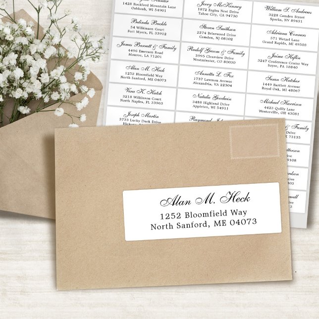 Der Aufkleber für die Eheratationsadressen kann in (Customizable wedding guest address labels sticker)