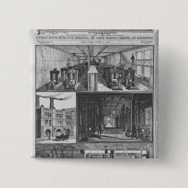 Der aufschlussreiche Co die Station Edison Button (Vorderseite)