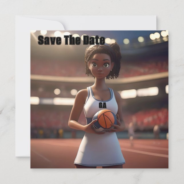Der Aufstieg des braunhäutigen Netballspielers Save The Date (Vorderseite)