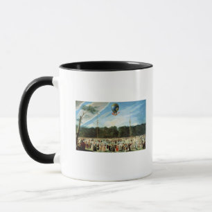Der Aufstieg des Montgolfier Ballons an Tasse