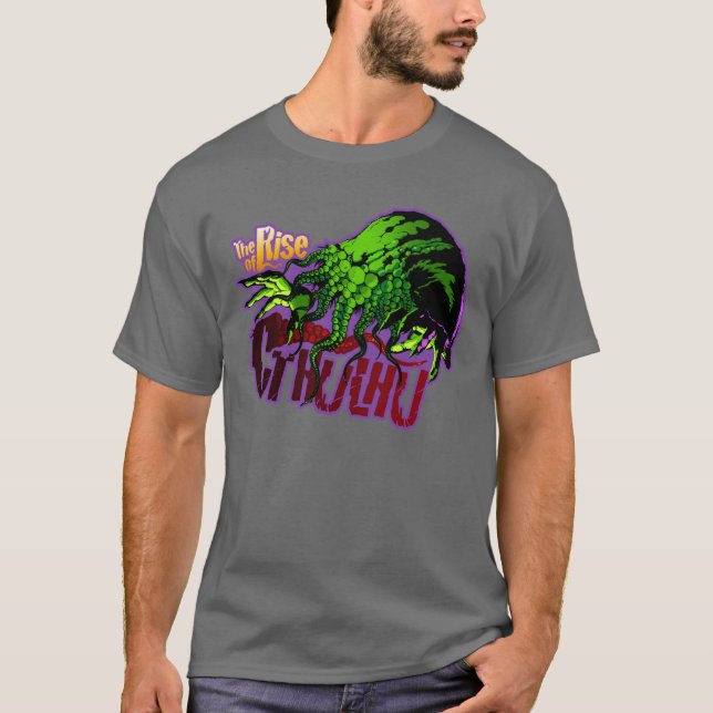Der Aufstieg von Cthulhu im Farbfilm! T-Shirt (Vorderseite)