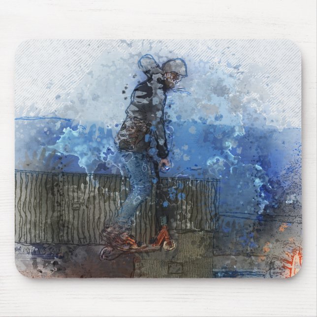 Der Aufzug - Scooter Mousepad (Vorne)
