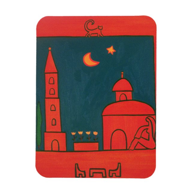 Der Ausblick von Santo Spirito 2002 Magnet (Vertikal)