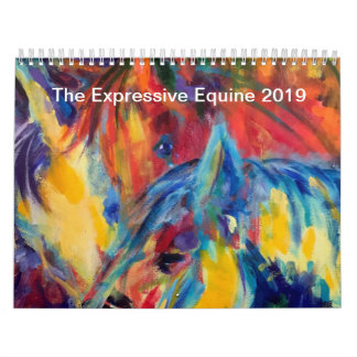 Der ausdrucksvolle pferdeartige Kunstkalender mit Kalender
