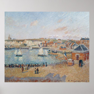 Der äußere Hafen bei Dieppe, 1902 Poster