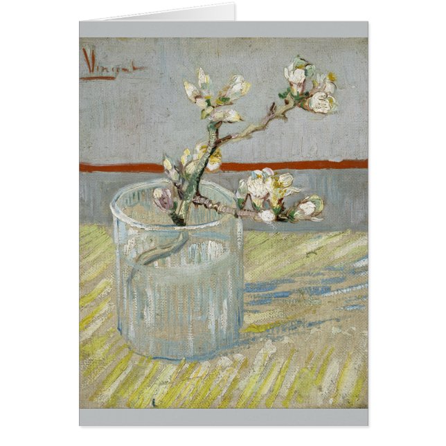 Der Ausstoß von Mandeln in einem Glas von Van Gogh (Vorne)