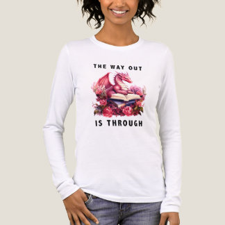 Der Ausweg ist durch - Schwarzer Text Tri-Blend Shirt