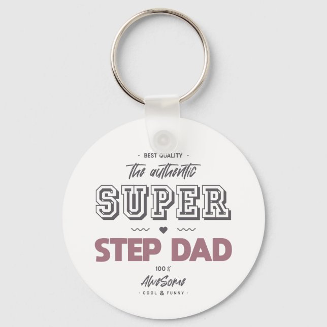 Der authentische Super Step Papa Schlüsselanhänger (Vorderseite)