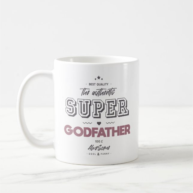 Der authentische Supergott Kaffeetasse (Links)