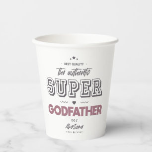 Der authentische Supergott Pappbecher