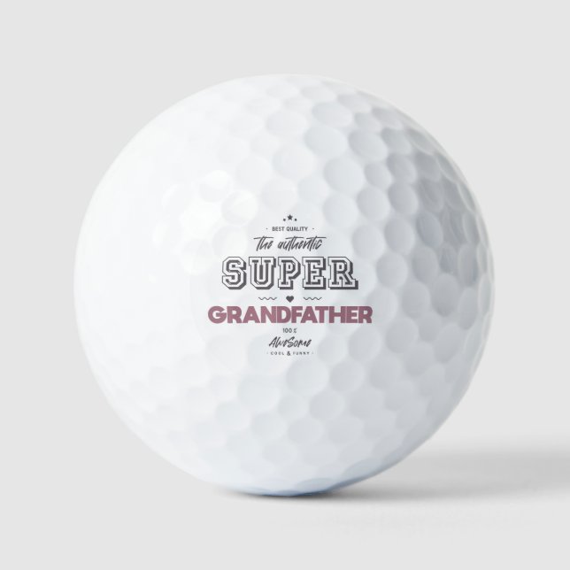 der authentische Supergroßvater Golfball (Vorderseite)
