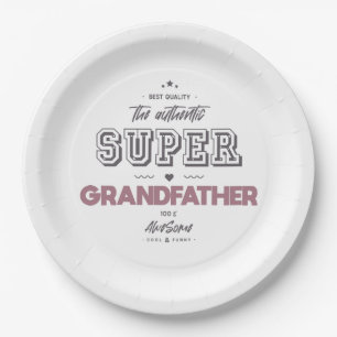 der authentische Supergroßvater Pappteller