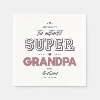 Der authentische Supergroßvater Serviette