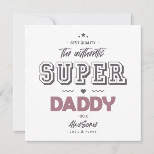 Der authentische Superpapi Karte
