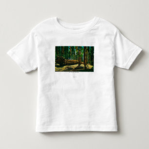 Der Auto-LOGON-riesige Wald, Rothölzer Kleinkind T-shirt