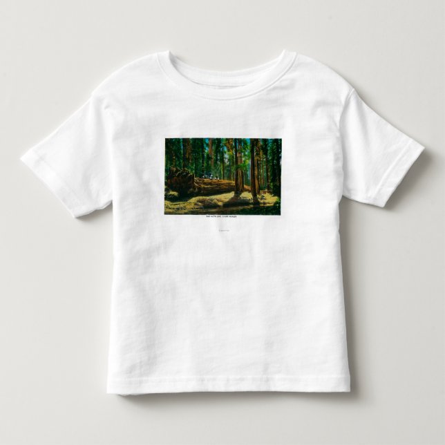 Der Auto-LOGON-riesige Wald, Rothölzer Kleinkind T-shirt (Vorderseite)