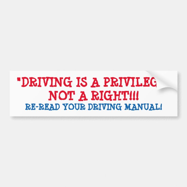 DER AUTOAUFKLEBER ", DER FÄHRT, IST EIN DUMMES (Vorne)