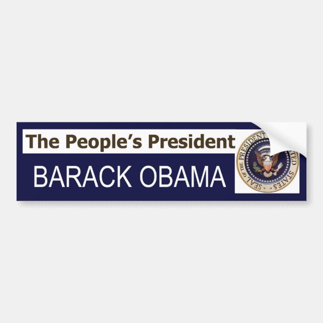 Der Autoaufkleber des Präsidenten BARACK OBAMA der (Vorne)