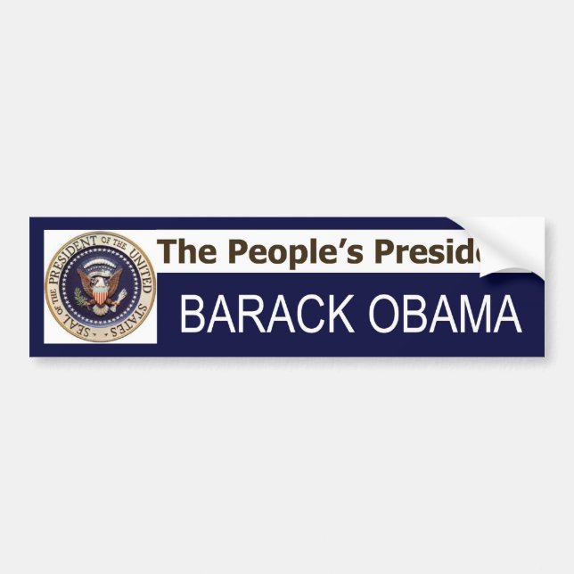 Der Autoaufkleber des Präsidenten BARACK OBAMA der (Vorne)