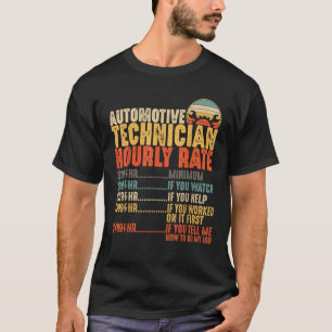 Der Automobiltechniker spendet sonnige Stundensätz T-Shirt
