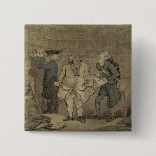 Der Autor und sein Verleger, 1784 (graue Wäsche Button