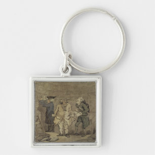 Der Autor und sein Verleger, 1784 (graue Wäsche Schlüsselanhänger