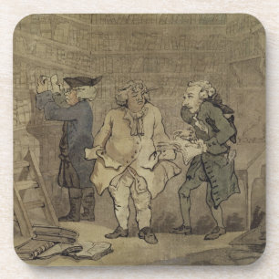 Der Autor und sein Verleger, 1784 (graue Wäsche Untersetzer