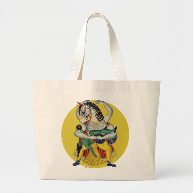 Der Avatar Narasimha Jumbo Stoffbeutel (Vorne)