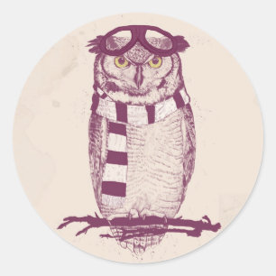 Der Aviator Runder Aufkleber