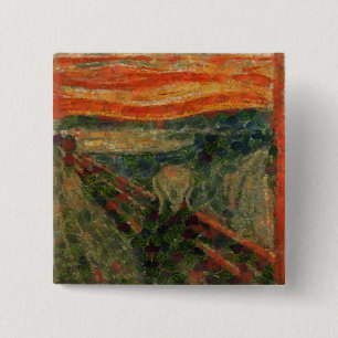 Der Avocado Scream Fine Art Vegan Spoof Button