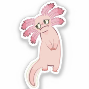 Der Axolotl // Maßgeschneiderter Vinyl-Aufkleber Aufkleber