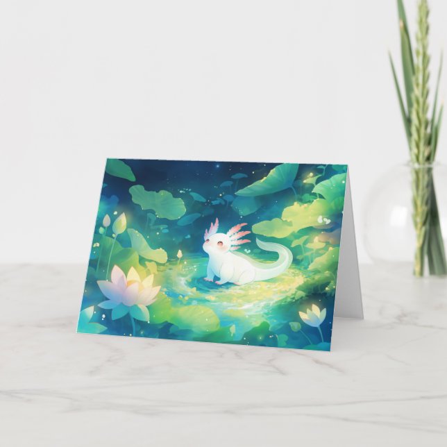 Der Axolotl Secret Garden Karte (Vorderseite)
