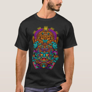 DER AZTEC GOTT MUSIC Rock House EDM Rave Dance P T-Shirt