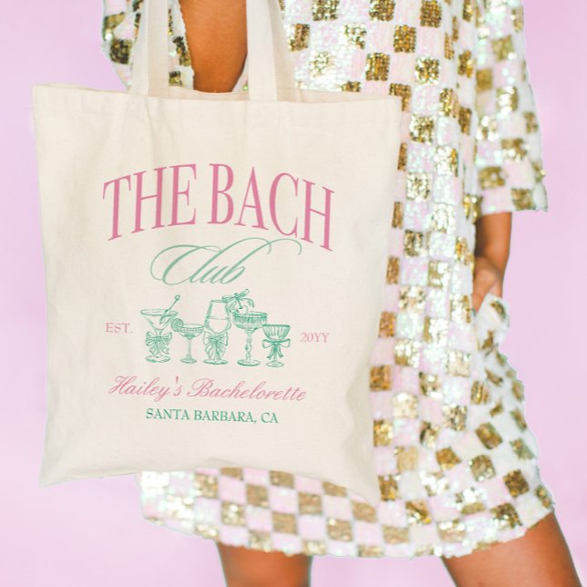 Der Bach-Club-Junggeselinnen-Abschied Tragetasche (The Bach Club Bachelorette Party Tote Bag)