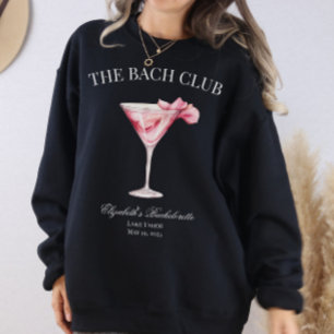 Der Bach Club Pink Cocktail Black Sweatshirt