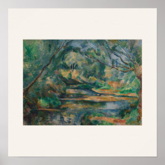 Der Bach - Impressionistischer Poster im Quadratfo
