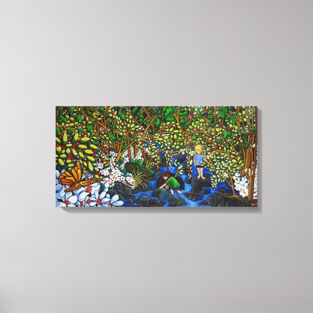 Der Bach Leinwanddruck (Vorderseite)