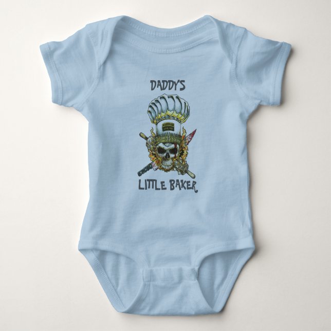 Der Bäcker Onsie des Vatis Baby Strampler (Vorderseite)