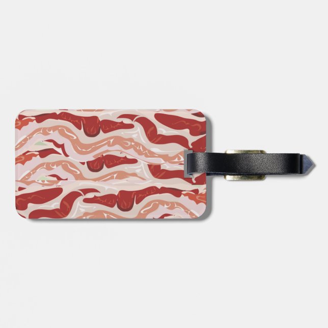 Der Bacon Lovers Tag Gepäckanhänger (Rückseite horizontal)